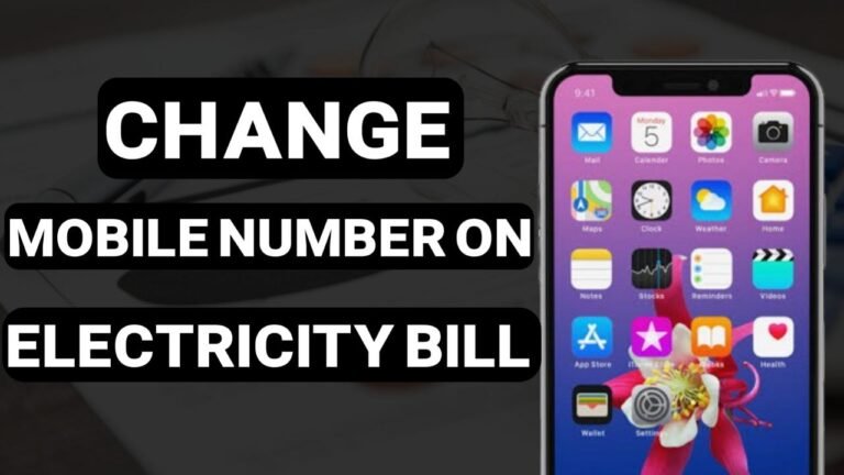 Change Mobile Number In Electricity