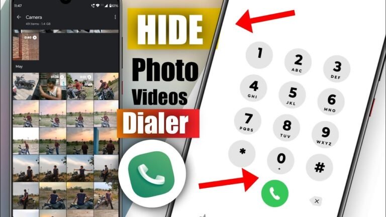 Hide Photos & Videos With Dialer