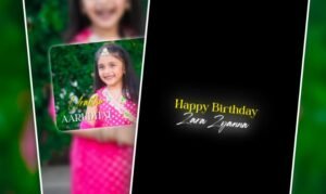 Girl Baby Birthday Video Editing By DK58