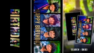 Creative birthday status editing By DK83