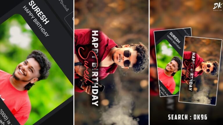 Boy's birthday video editing in Alight Motion By DK96